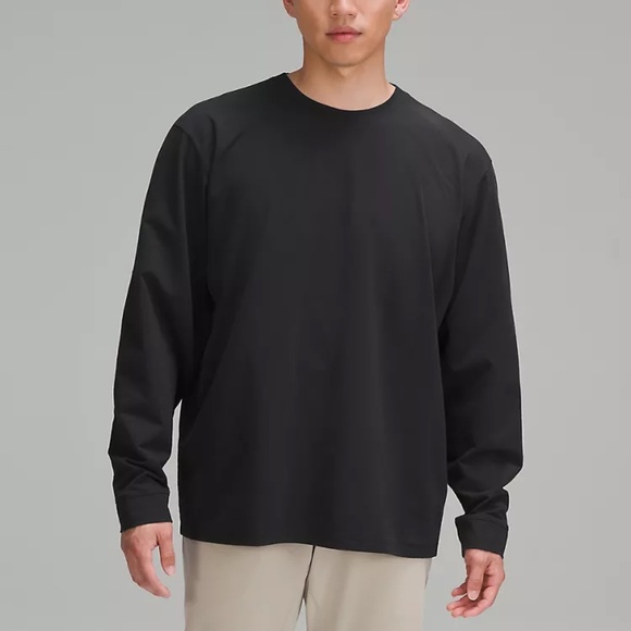 Lululemon Oversized Long Sleeve Shirt - Black - Medium - Picture 1 of 4